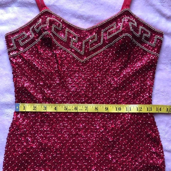 Cache red sequin dress - Picture 5 of 8